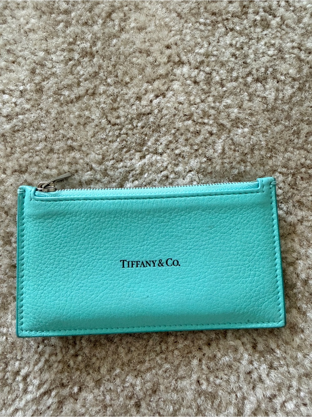 Tiffany & Co. Small Zip Card Holder with zipper